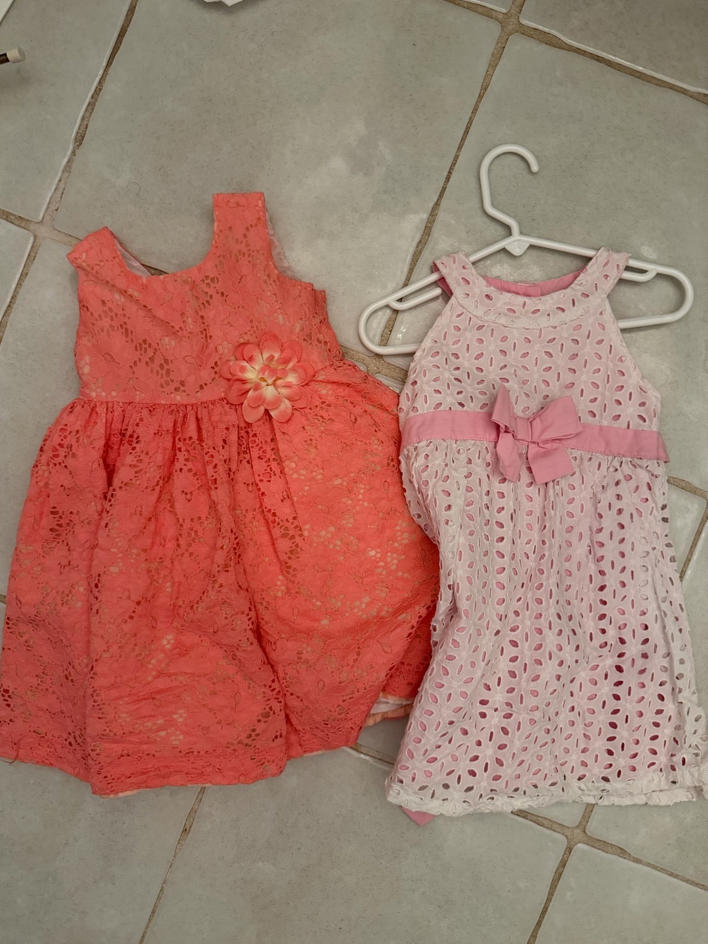 Pink & Coral Lace Party Dresses